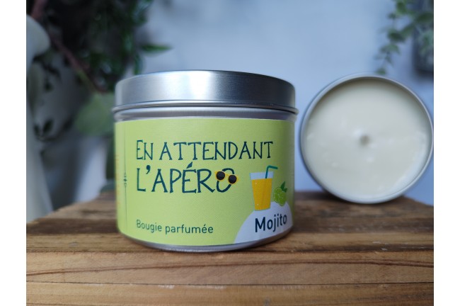 Bougie "En attendant l'apéro"