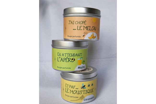 Bougie "En attendant l'apéro"