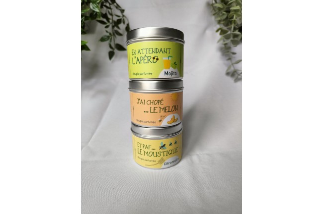 Bougie "J'ai chopé le melon"