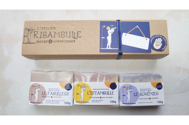 Coffret de 3 savons pour peaux sèches et fragiles