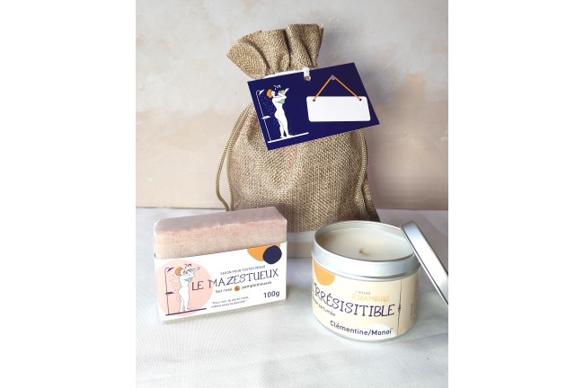 Cadeau Duo estival - bougie + savon
