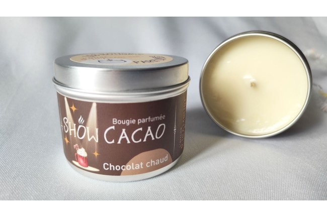 Bougie Show cacao - Parfum chocolat chaud
 Option cadeau-Non ce n'est pas nécessaire.