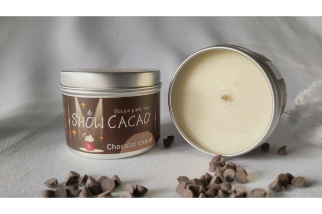 Bougie Show cacao - Parfum chocolat chaud