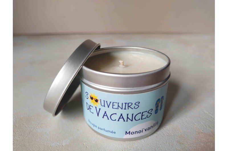 Bougie "Souvenirs de vacances" - Monoï vanillé