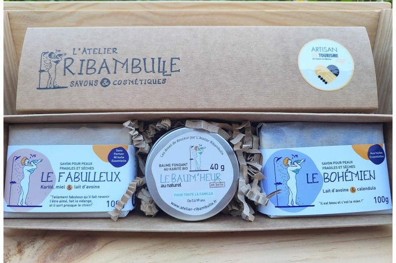 Coffret soin Douceur – Savons tout doux & baume neutre