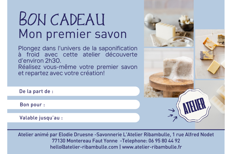 Atelier Duo "Je fabrique mon 1er savon"
