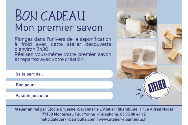 Atelier Duo "Je fabrique mon 1er savon"