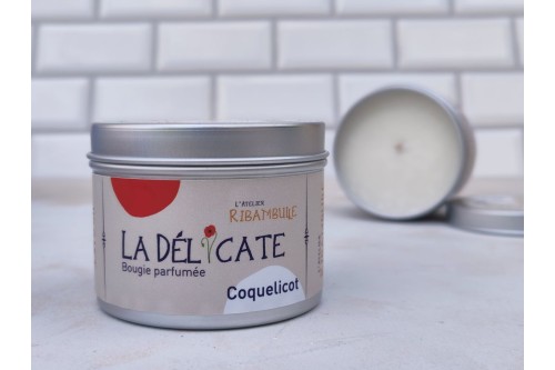 La Délicate – Bougie parfumée Coquelicot