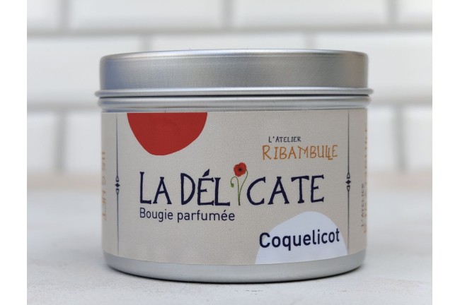 La Délicate – Bougie parfumée Coquelicot