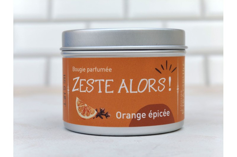 Zeste alors – Bougie parfumée Orange Épicée