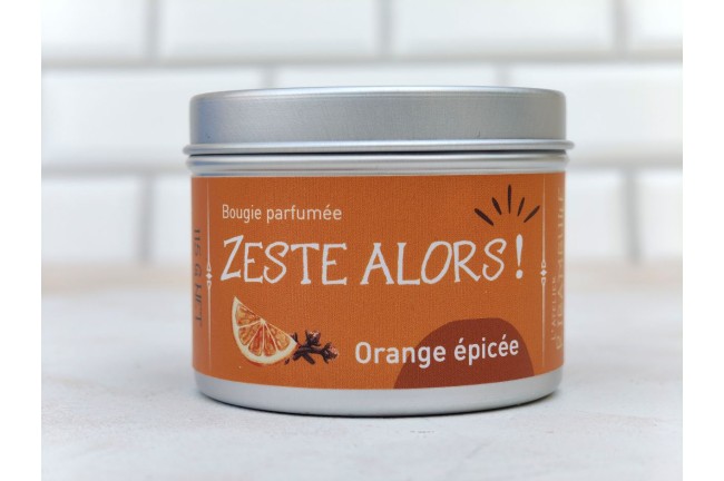Zeste alors – Bougie parfumée Orange Épicée
