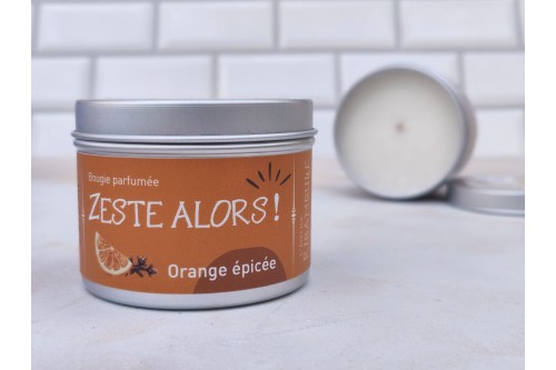 Zeste alors – Bougie parfumée Orange Épicée