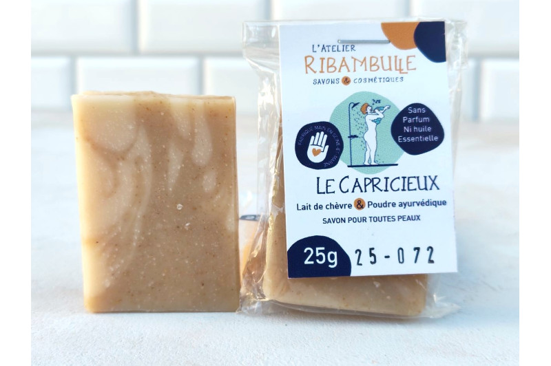 Le Capricieux – Savon au lait de chèvre, peaux réactives