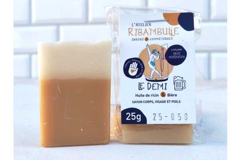 Le Demi – Savon à la bière, corps, visage et rasage