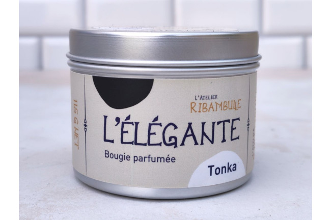Bougie parfumée Fève Tonka artisanale | L’Atelier Ribambulle
