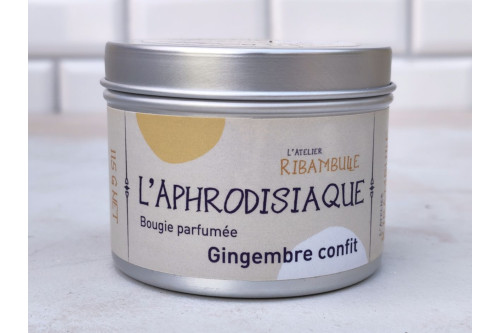 Bougie parfumée Gingembre Confit artisanale | L’Aphrodisiaque