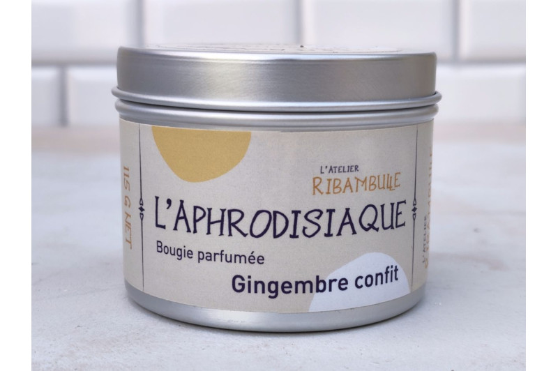 Bougie parfumée Gingembre Confit artisanale | L’Aphrodisiaque