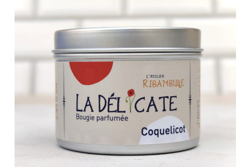 Bougie parfumée Coquelicot artisanale | L’Atelier Ribambulle