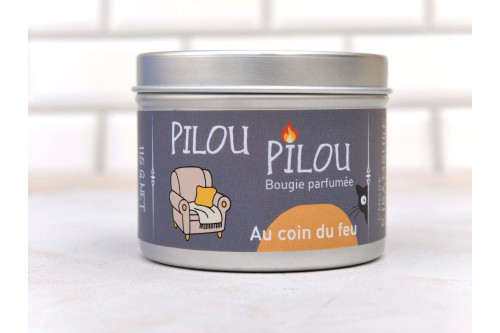 Bougie parfumée Au Coin du Feu artisanale | Pilou Pilou
