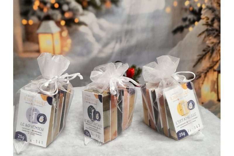 Assortiment de 5 mini-savons artisanaux de 25 g | Ribambulle