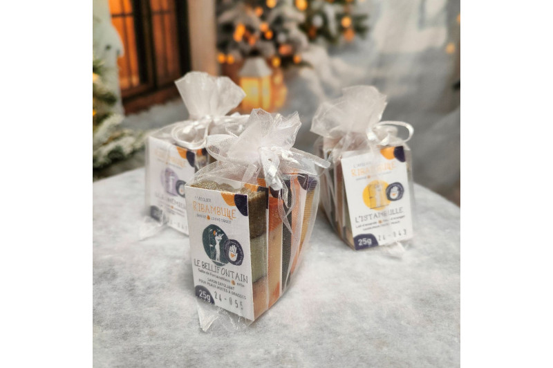 Assortiment de 5 mini-savons artisanaux de 25 g | Ribambulle