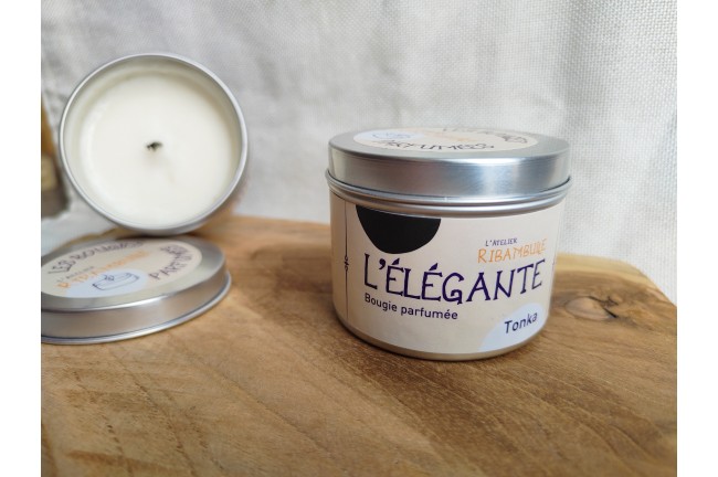 L’Élégante – Bougie parfumée Fève Tonka