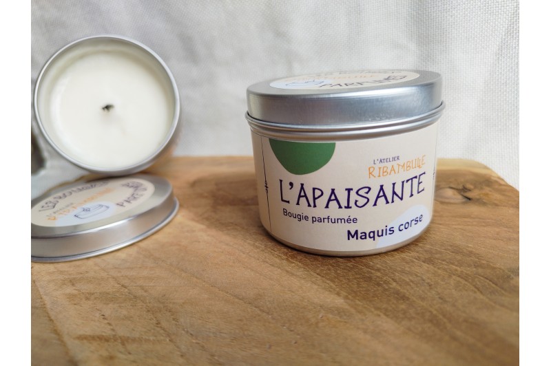 L’Apaisante – Bougie parfumée Maquis Corse