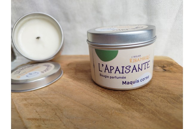 L’Apaisante – Bougie parfumée Maquis Corse