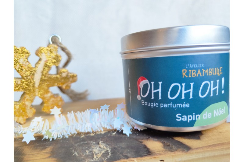 Bougie Oh oh oh ! - Parfum sapin de Noël