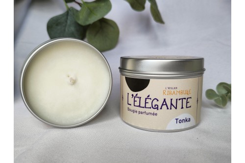 L’Élégante – Bougie parfumée Fève Tonka