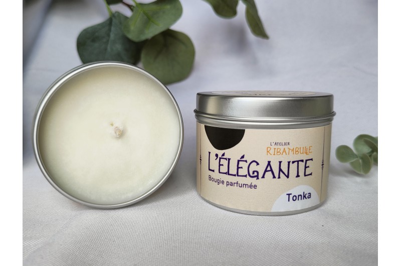 L’Élégante – Bougie parfumée Fève Tonka