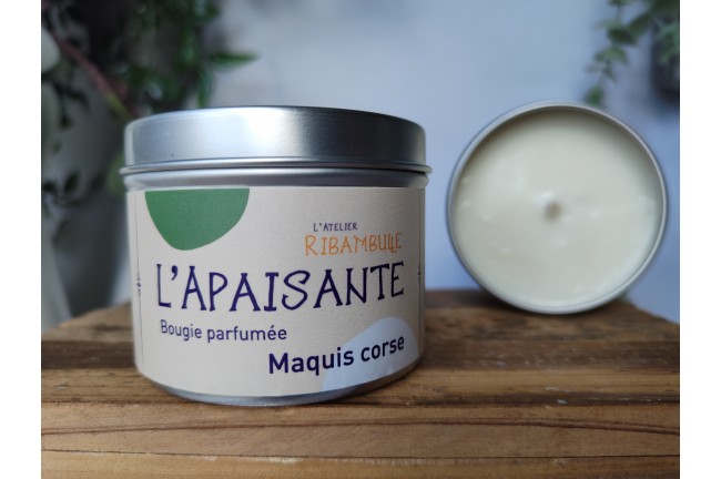 L’Apaisante – Bougie parfumée Maquis Corse