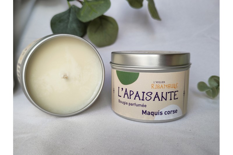 L’Apaisante – Bougie parfumée Maquis Corse