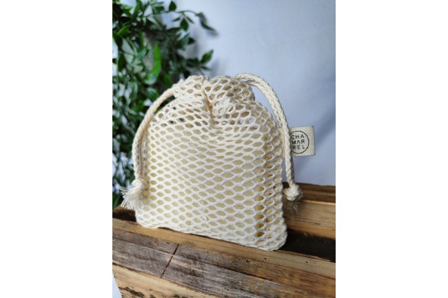 Pochette à savon en coton bio