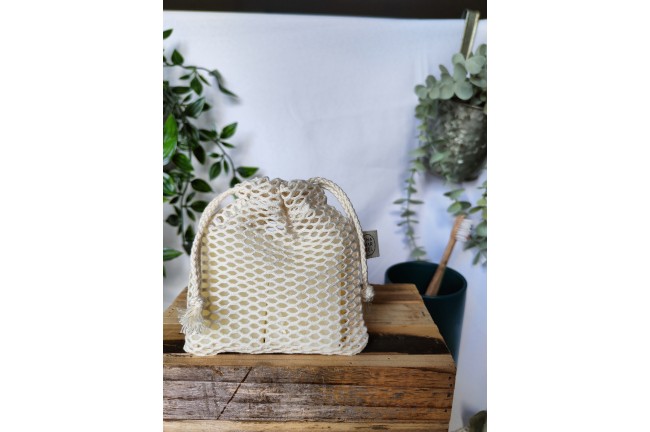 Pochette à savon en coton bio