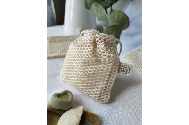 Pochette à savon en coton bio