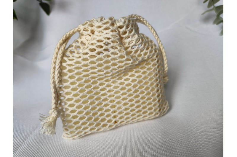Pochette à savon en coton bio