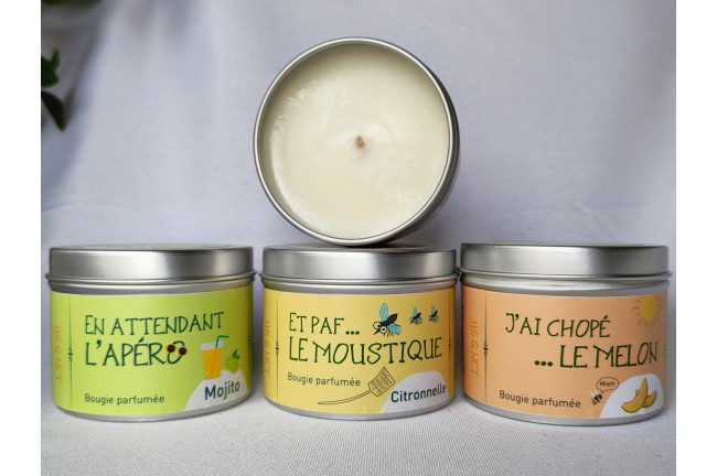 Bougie "J'ai chopé le melon"
